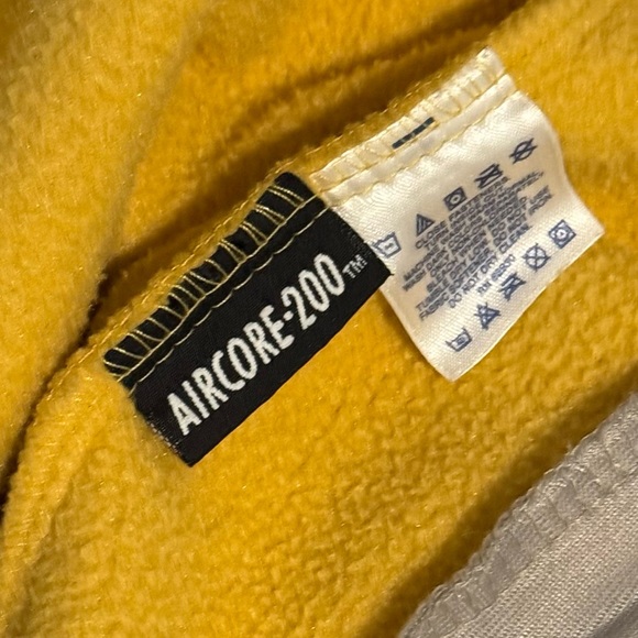 Lands’ End Aircore 200 Yellow Poly Fleece Full Front Zip Jacket- size LP (14/16) - Picture 6 of 6